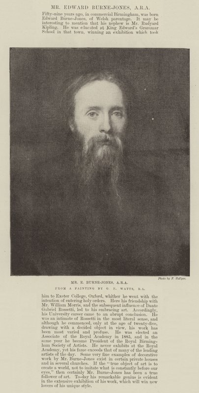E Burne-Jones, ARA af George Frederick Watts