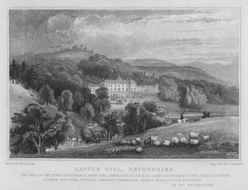 Castle Hill, Devonshire (gravering) af George Bryant Campion