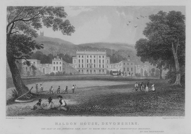 Haldon House, Devonshire (gravering) af George Bryant Campion