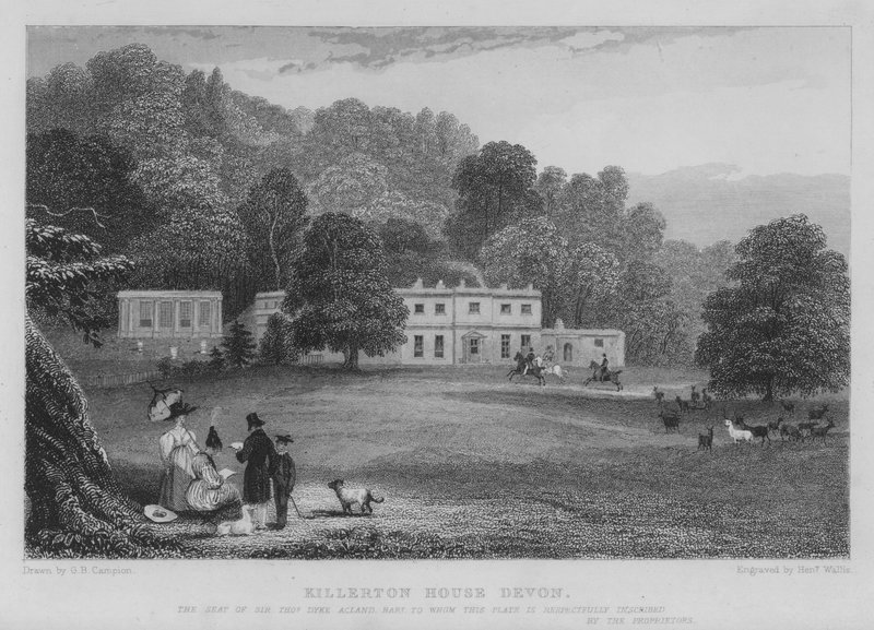 Killerton House, Devon (gravering) af George Bryant Campion