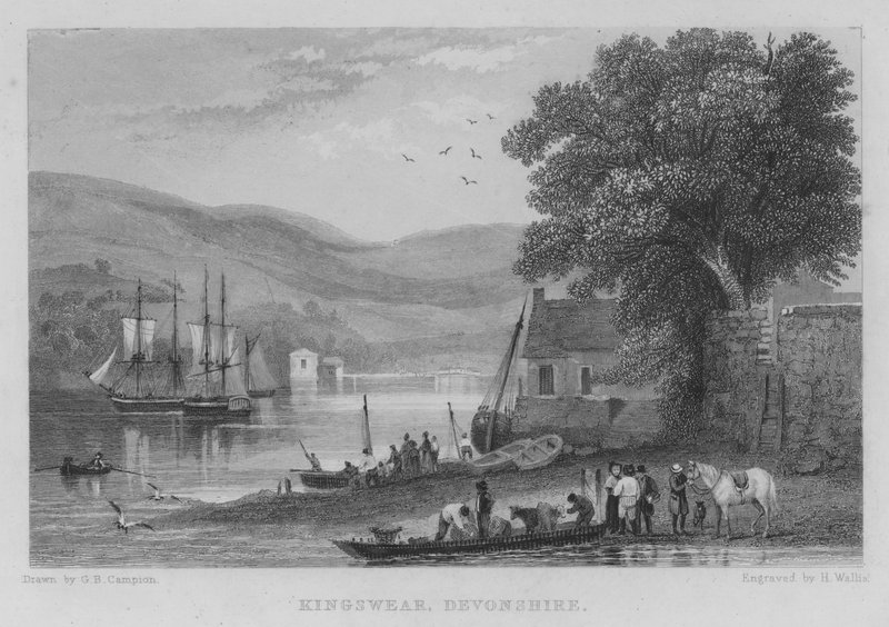 Kingswear, Devonshire (gravering) af George Bryant Campion