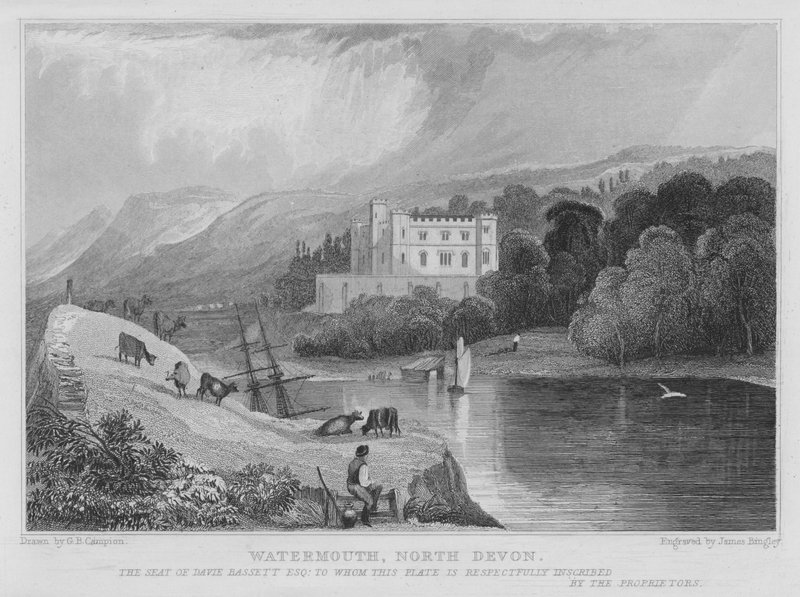 Watermouth, North Devon (gravering) af George Bryant Campion