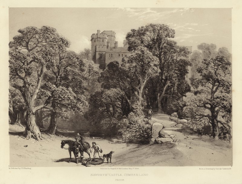 Naworth Castle, Cumberland af George Cattermole