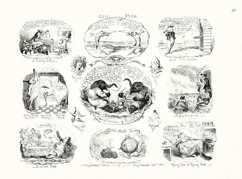 Odd Fish (gravering) af George Cruikshank