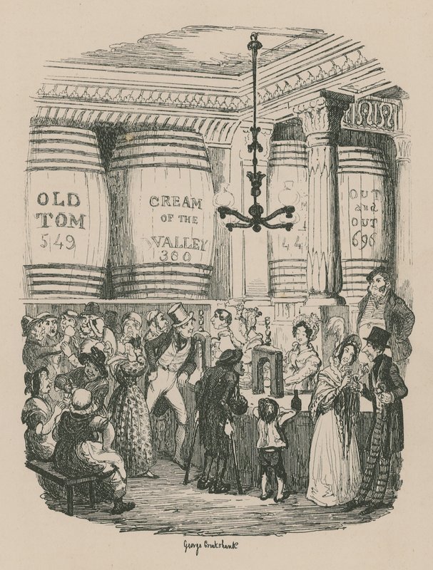Ginbutikken af George Cruikshank