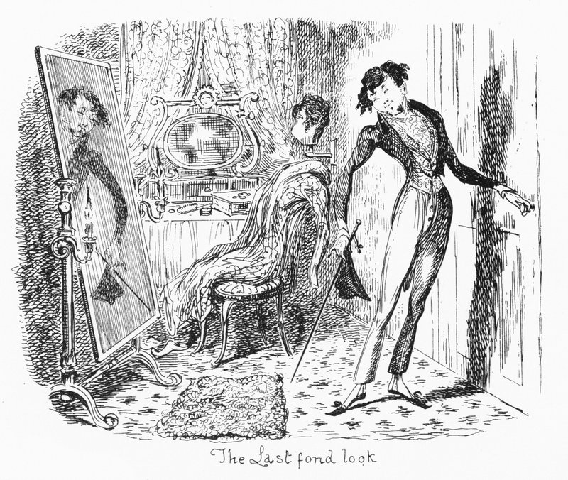The Last Love Look (gravering) af George Cruikshank
