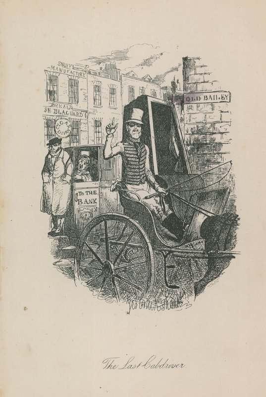 Den sidste taxachauffør af George Cruikshank