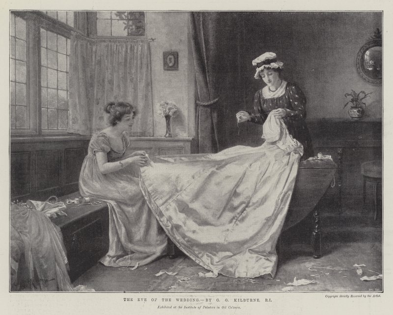 Aftenen før brylluppet af George Goodwin Kilburne