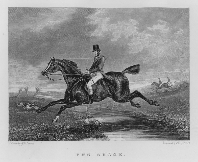 The Brook (gravering) af George Henry (after) Laporte