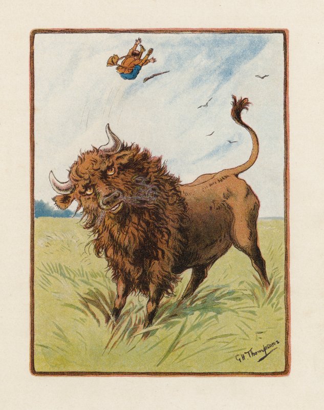 The Bison (farvelitografi) af George Henry Thompson