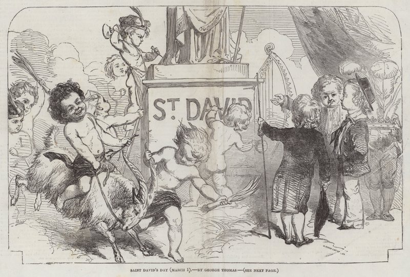 Sankt Davids dag, (1. marts) af George Housman Thomas