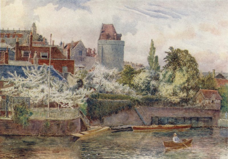 Riverside Gardens (farvelitografi) af George Moore Henton