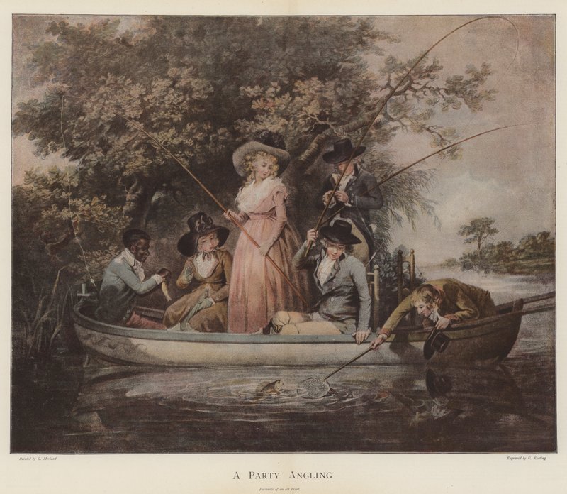 Et festfiskeri (chromolitho) af George Morland