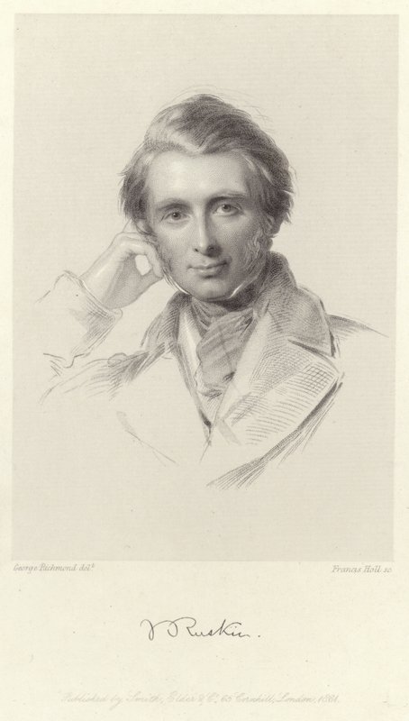 Portræt af John Ruskin af George Richmond