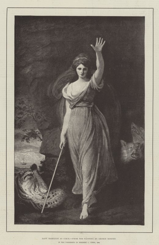 Lady Hamilton som Circe af George Romney