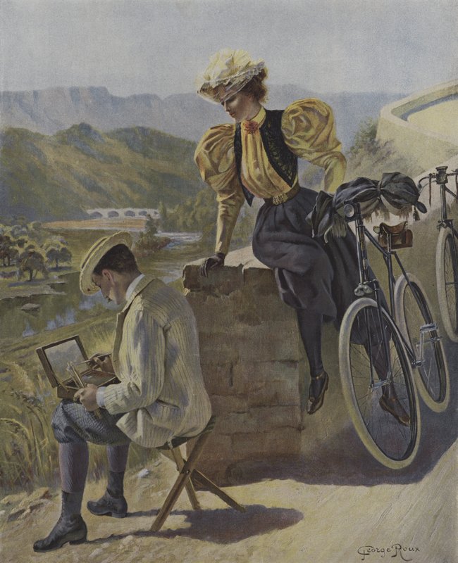 Kunst og cykling af George Roux