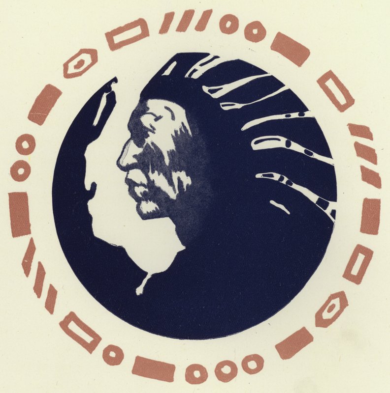 Den dårlige indianer (farve litho) af George Sheringham