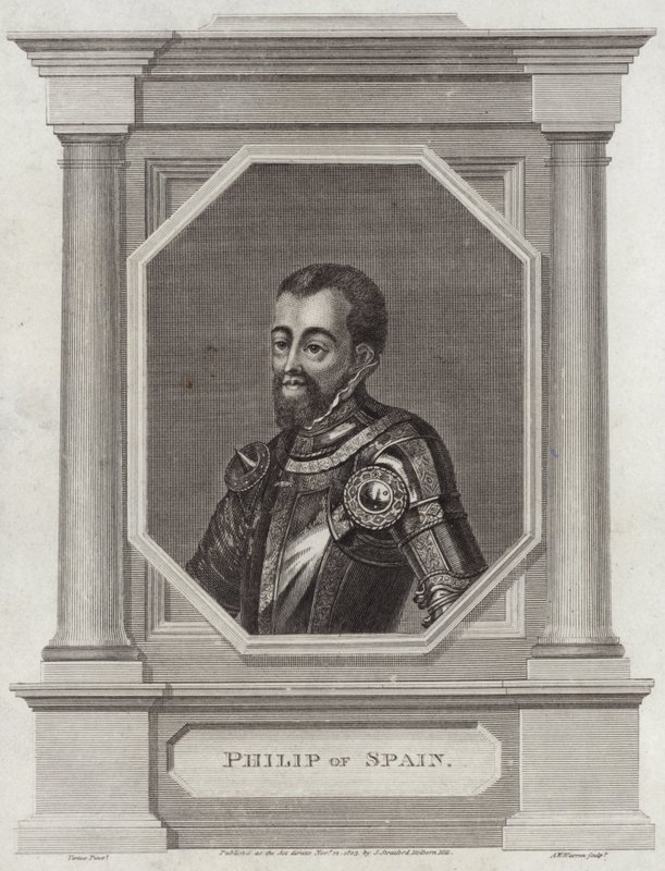 Kong Filip II af Spanien af George Vertue