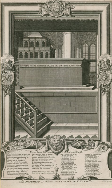 Monumentet af kong Edward I af George Vertue