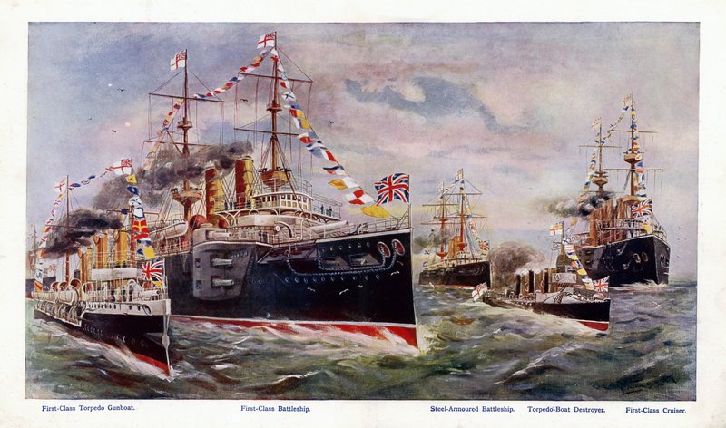 Royal Navy (farve litho) af George Washington Lambert