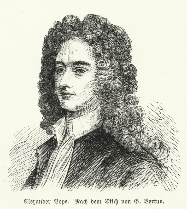 Alexander Pope, engelsk digter af George after Vertue