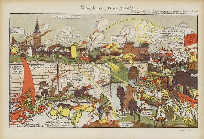 Illustration til Le Rire af Georges Delaw