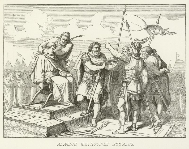 Alarich afsætter Attalus af German School