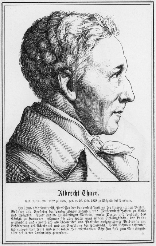 Albrecht Thaer (gravering) af German School