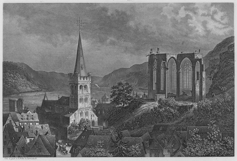 Bacharach (gravering) af German School