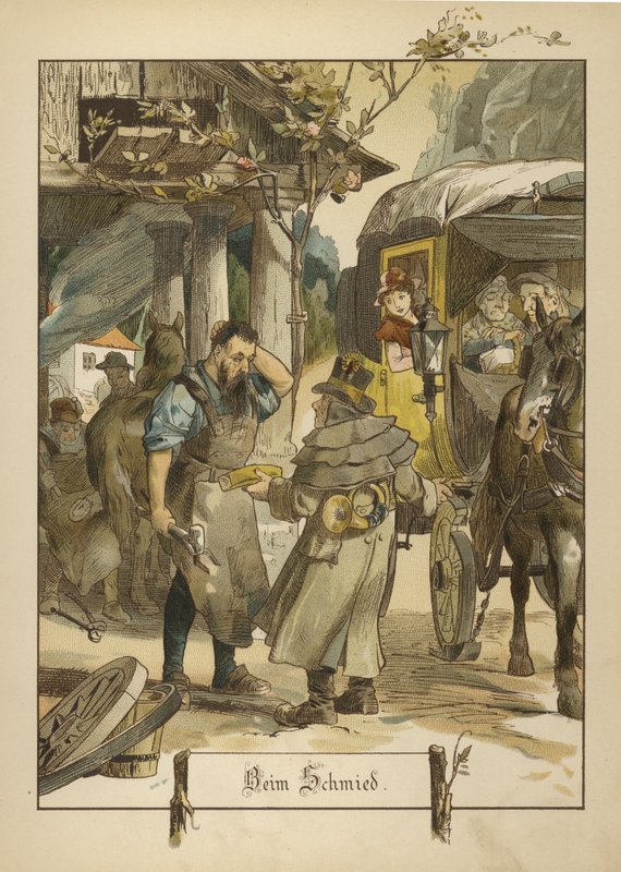 Smed (farve litho) af German School