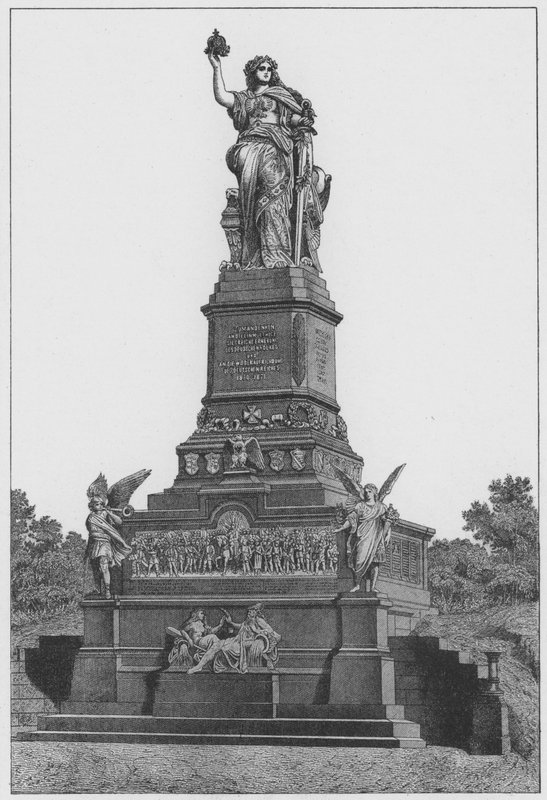 Nationalmonumentet på Niederwald (gravering) af German School