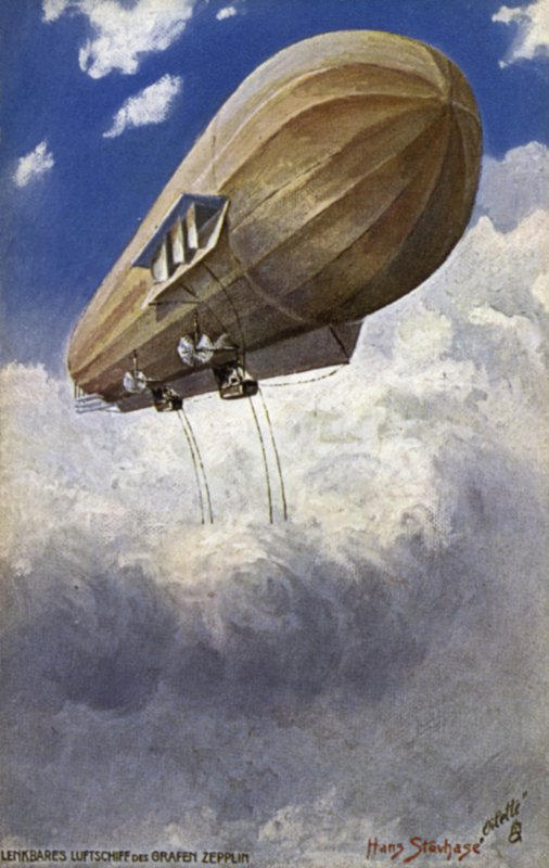 Luftskib af Graf Ferdinand von Zeppelin af German School