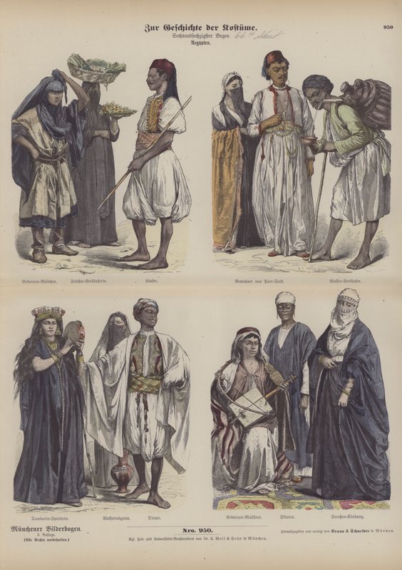 Egyptiske kostumer af German School