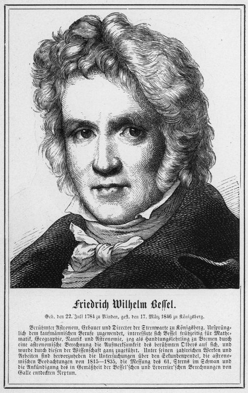 Friedrich Wilhelm Bessel (gravering) af German School