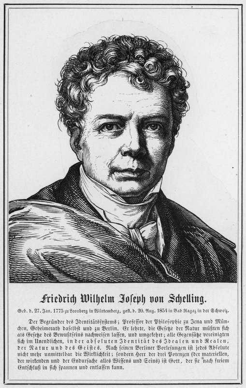 Friedrich Wilhelm Joseph von Schelling (gravering) af German School