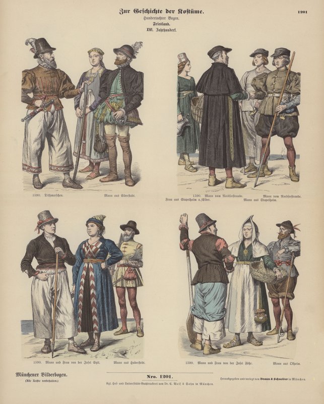 Frisiske kostumer af German School