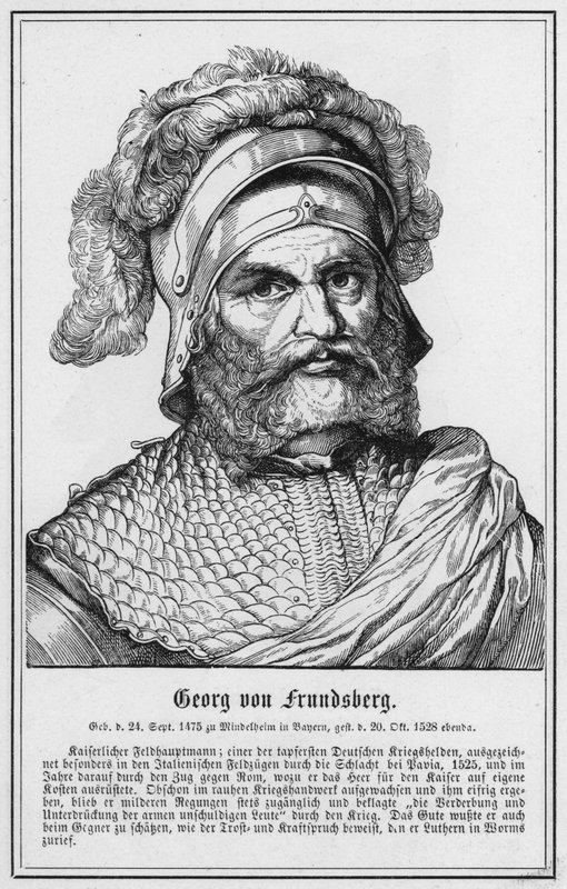 Georg von Frundsberg (gravering) af German School