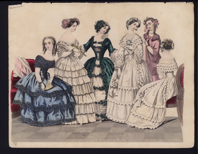 German fashion plate, mid 19th centurydani af German School