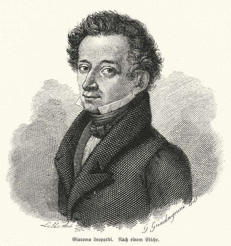 Giacomo Leopardi, italiensk filosof, digter og filolog af German School