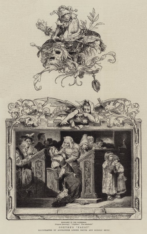 Goethes "Faust" (gravering) af German School