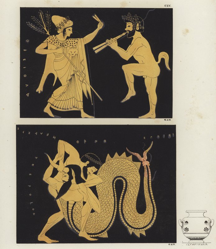 Hercules og Achelous af German School