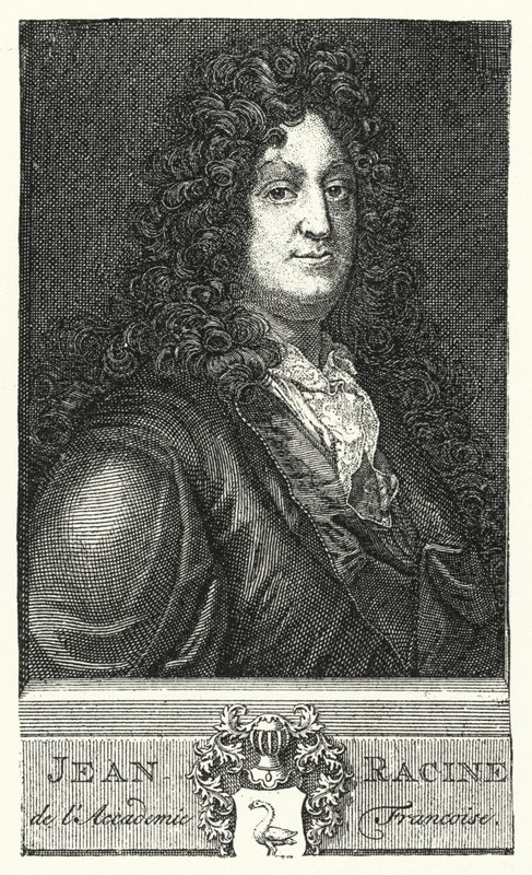 Jean Racine, fransk dramatiker (gravering) af German School
