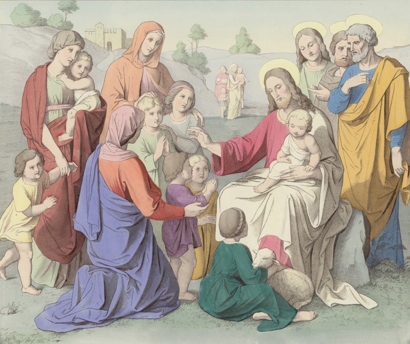 Jesus velsigner børnene af German School