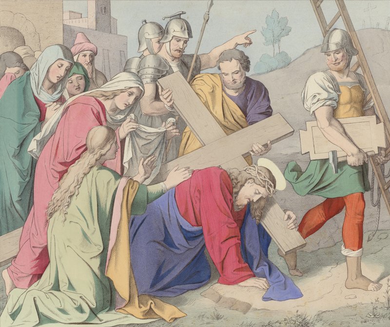 Jesus bærer sit kors af German School