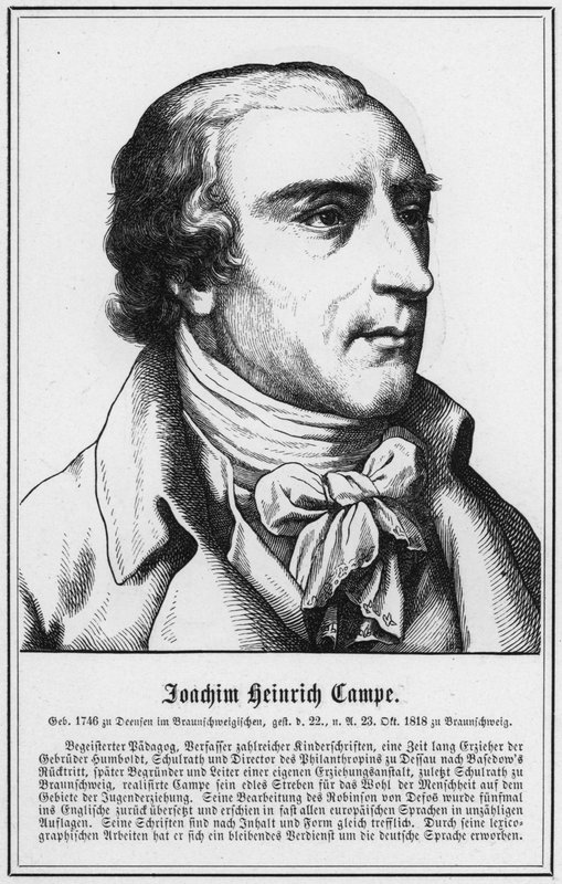 Joachim Heinrich Campe (gravering) af German School