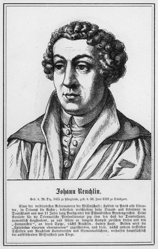 Johann Reuchlin (gravering) af German School