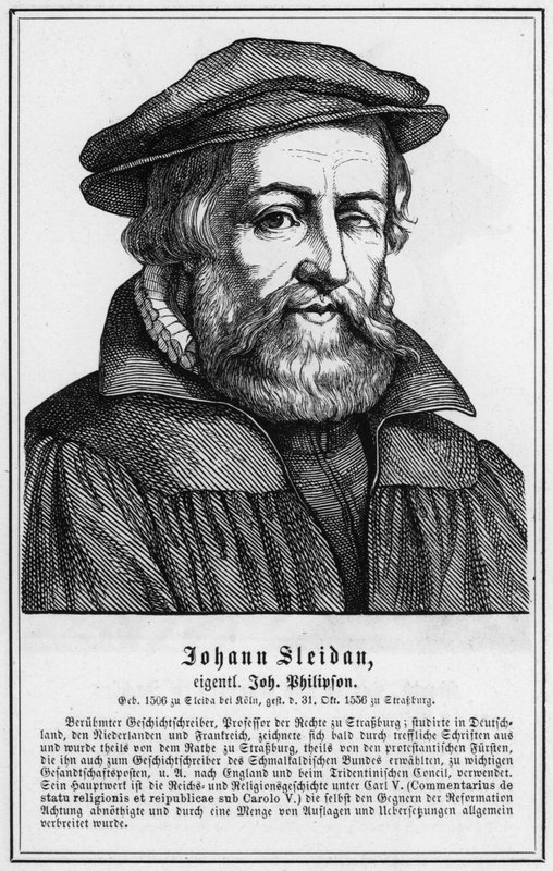 Johann Sleidan (gravering) af German School