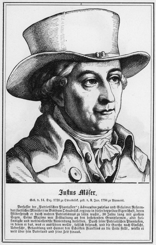 Justus Moser (gravering) af German School