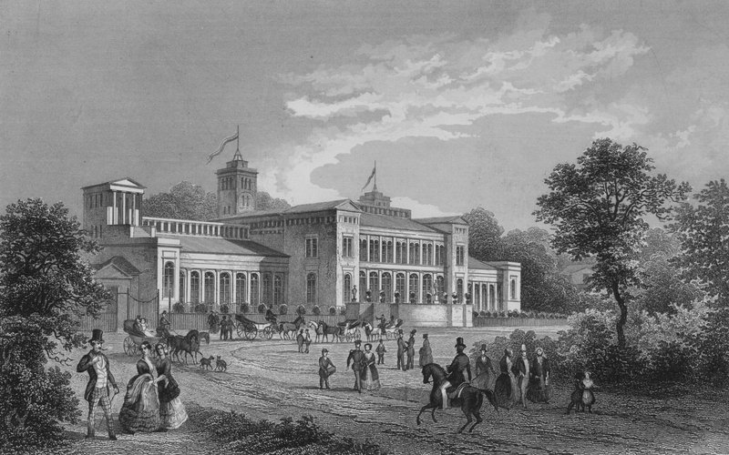 Kroll Opera House, Berlin (stålgravering) af German School