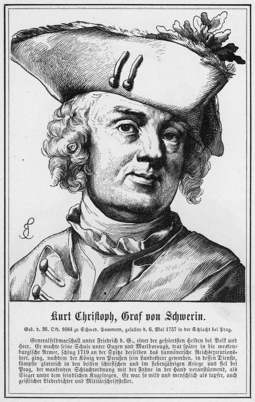 Kurt Christoph, greve af Schwerin (gravering) af German School